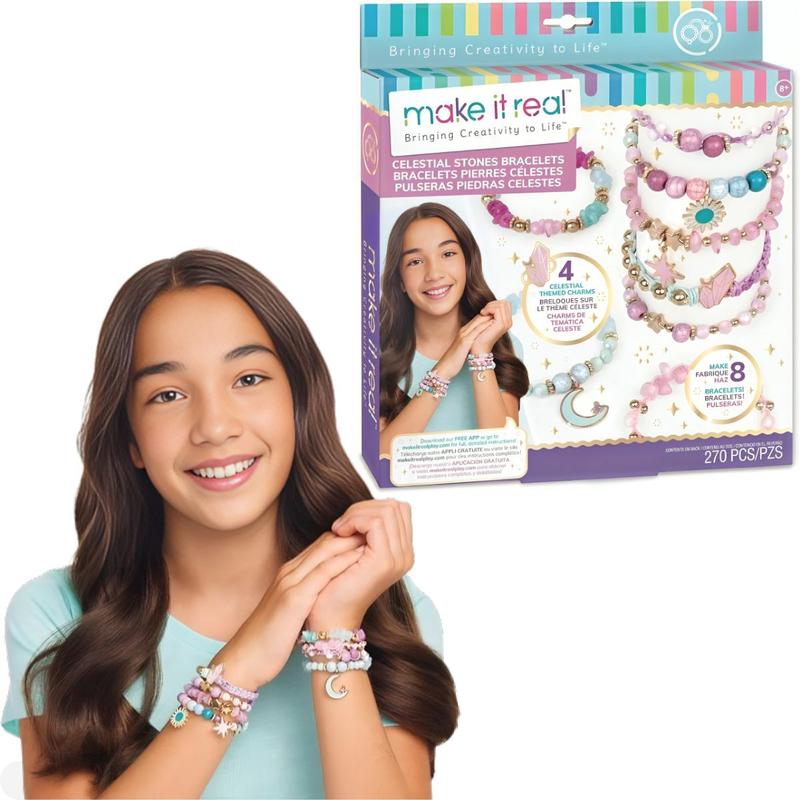 Pulseiras Fashion Dreams Com Pedras Celestiais - Kit de Artesanato